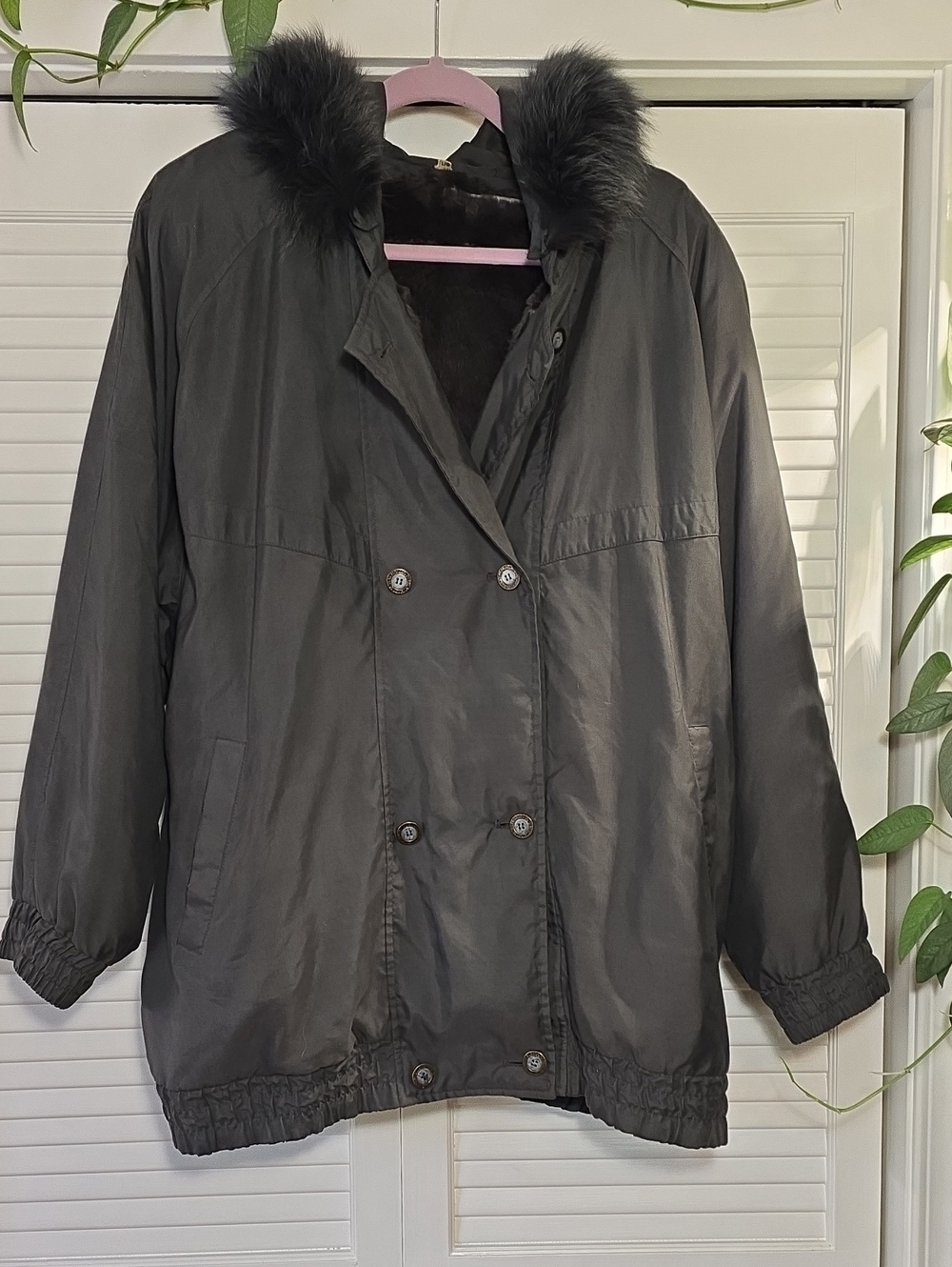 Vintage Bernardo 3-in-1 Winter Parka Jacket Gray Women's L - Detachable Lining